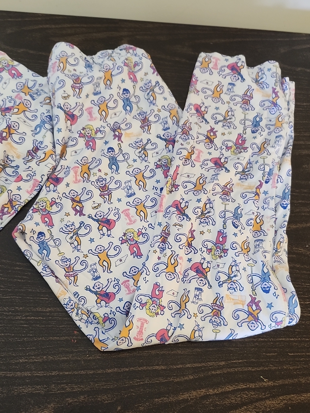 Women’s Roller Rabbit Monkey Pajama Set Pima Cotton Monkeys Small - Picture 3 of 8